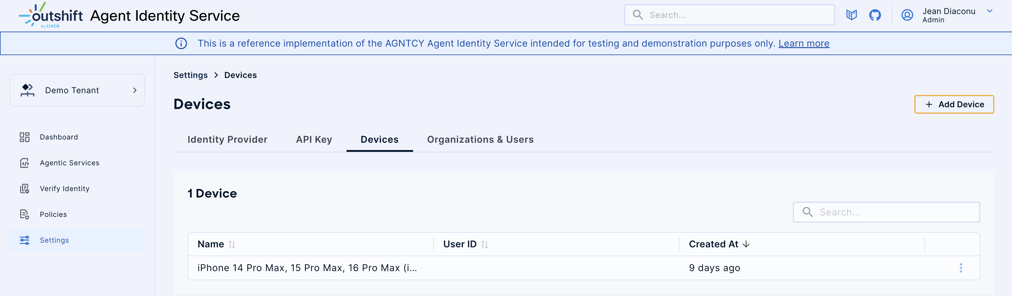 Mobile Device Registered