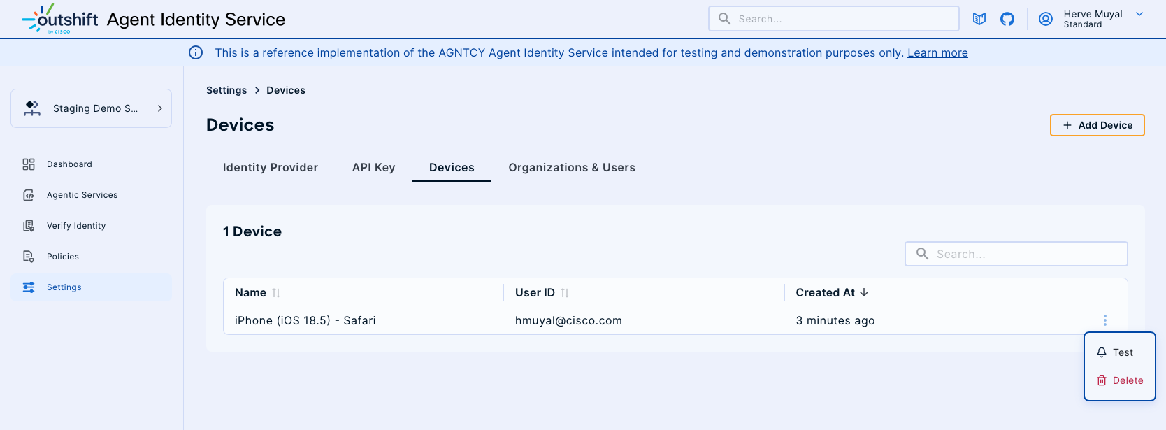 Mobile Device notification testing