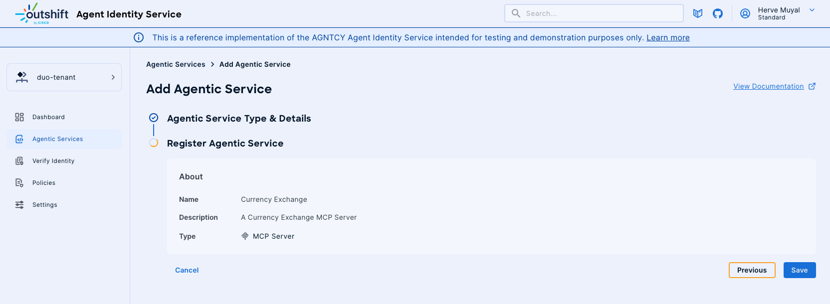 Create Agentic Service MCP Server
