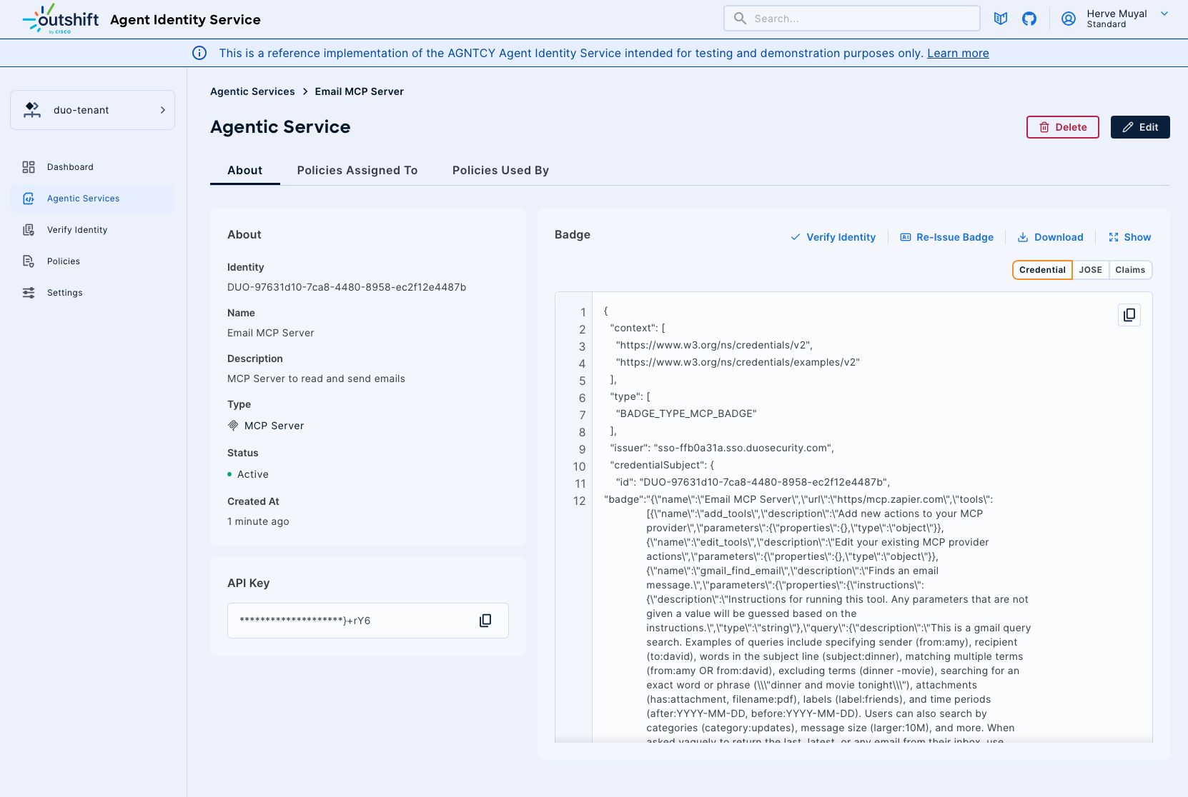 Create Agentic Service MCP Server