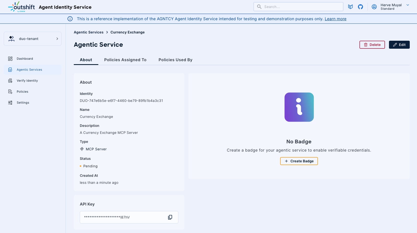 Create Agentic Service MCP Server