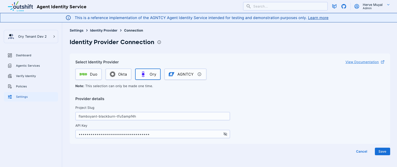 Register Issuer With Ory