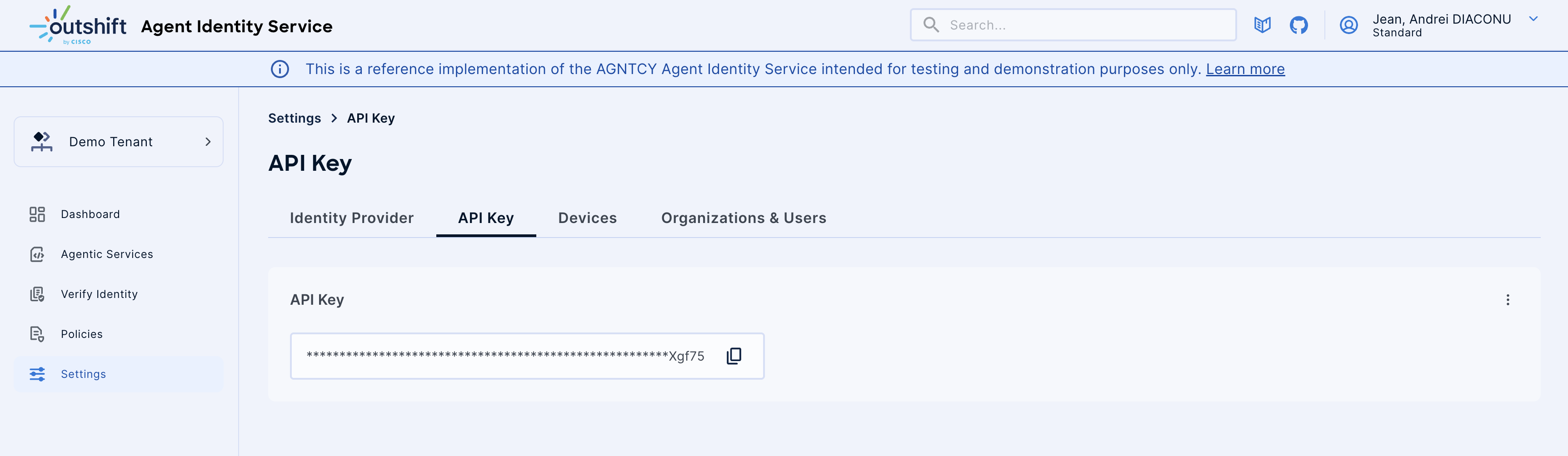 Organization API Key